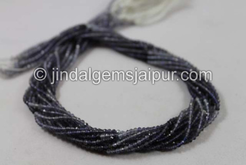 Iolite Shaded Micro Cut Round Beads
